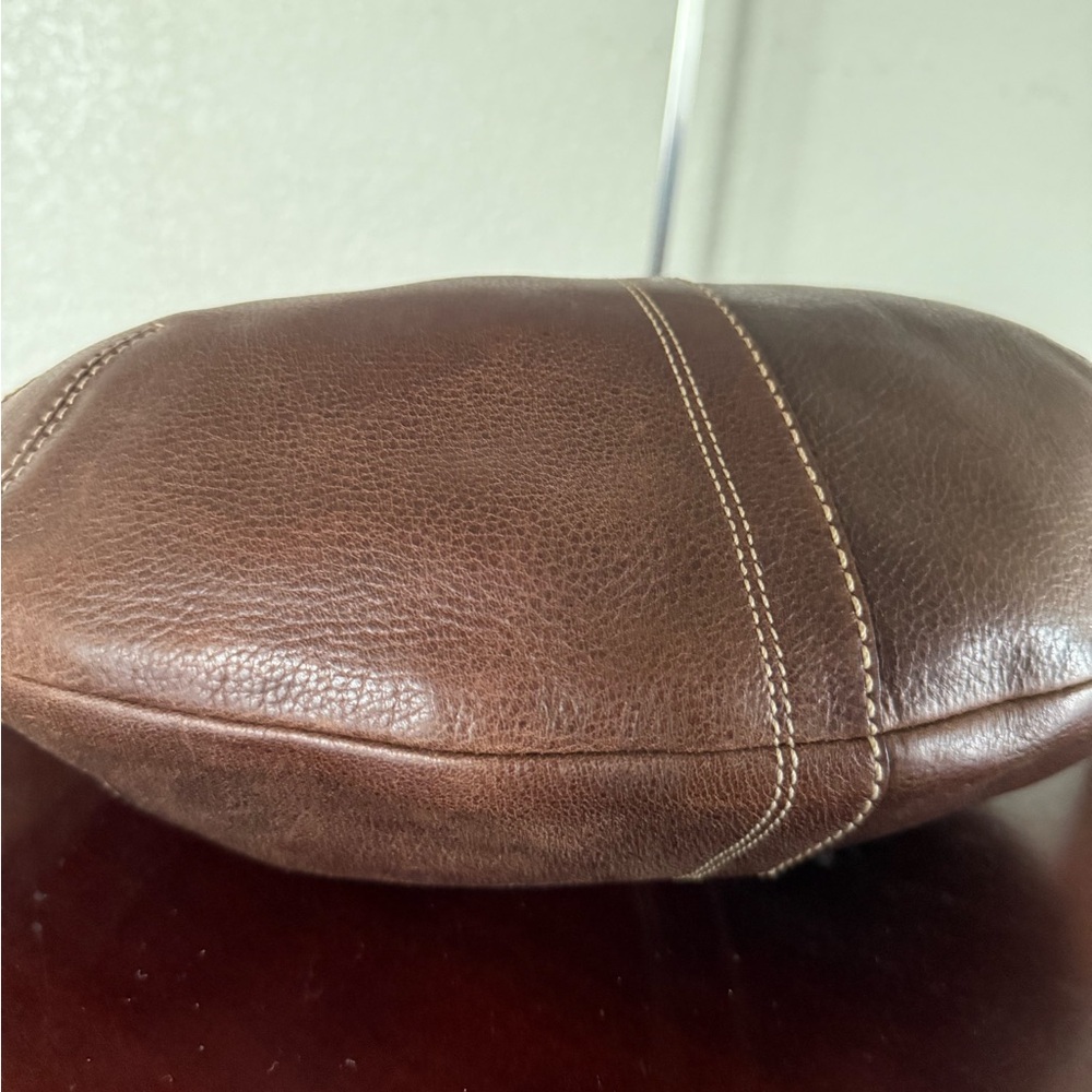 Rare Vintage Coach Boho Chic Brown Studded Leather Hobo Bag EUC - Picture 10 of 17